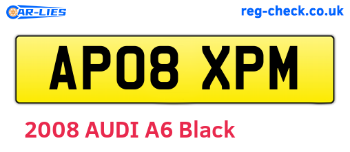 AP08XPM are the vehicle registration plates.