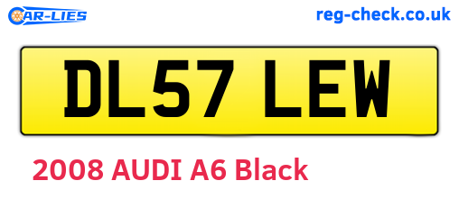 DL57LEW are the vehicle registration plates.