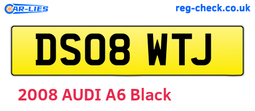 DS08WTJ are the vehicle registration plates.