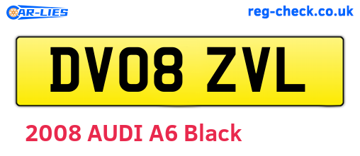 DV08ZVL are the vehicle registration plates.
