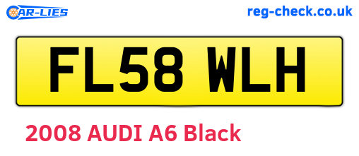 FL58WLH are the vehicle registration plates.