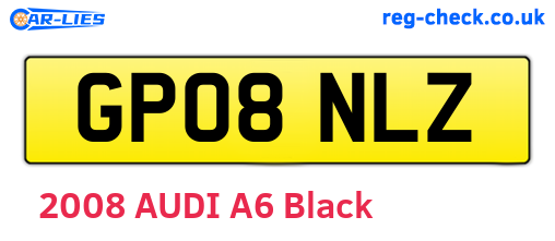 GP08NLZ are the vehicle registration plates.