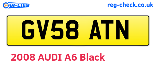 GV58ATN are the vehicle registration plates.