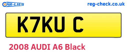 K7KUC are the vehicle registration plates.
