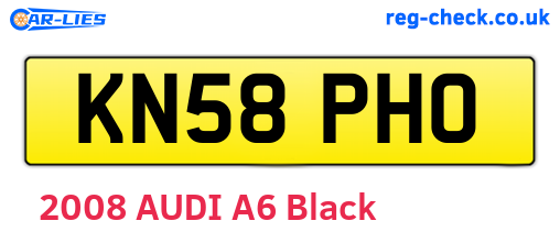 KN58PHO are the vehicle registration plates.