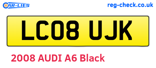 LC08UJK are the vehicle registration plates.