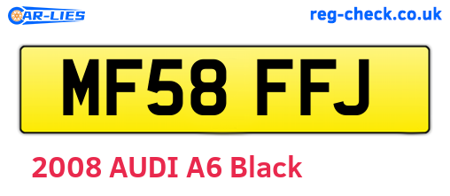 MF58FFJ are the vehicle registration plates.