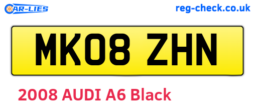 MK08ZHN are the vehicle registration plates.