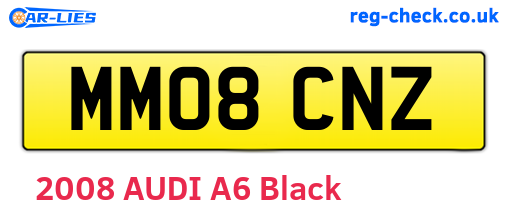 MM08CNZ are the vehicle registration plates.