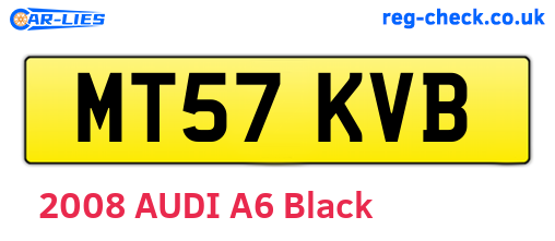 MT57KVB are the vehicle registration plates.
