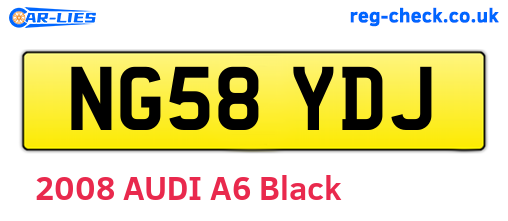 NG58YDJ are the vehicle registration plates.
