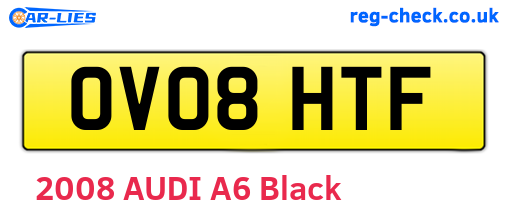 OV08HTF are the vehicle registration plates.