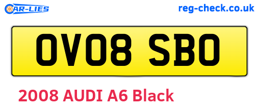 OV08SBO are the vehicle registration plates.