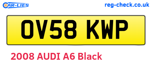 OV58KWP are the vehicle registration plates.