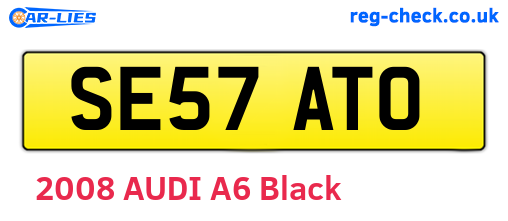SE57ATO are the vehicle registration plates.