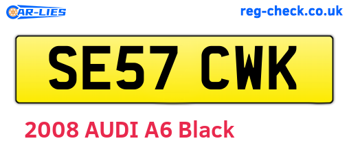 SE57CWK are the vehicle registration plates.