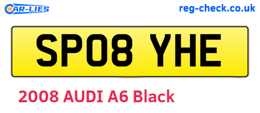 SP08YHE are the vehicle registration plates.