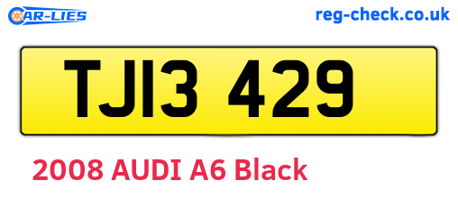 TJI3429 are the vehicle registration plates.
