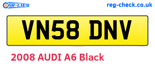 VN58DNV are the vehicle registration plates.