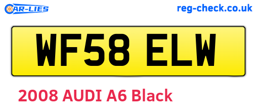 WF58ELW are the vehicle registration plates.
