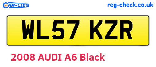 WL57KZR are the vehicle registration plates.