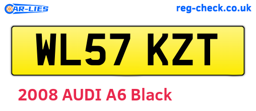 WL57KZT are the vehicle registration plates.