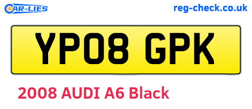 YP08GPK are the vehicle registration plates.