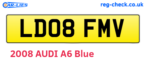 LD08FMV are the vehicle registration plates.