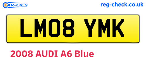 LM08YMK are the vehicle registration plates.