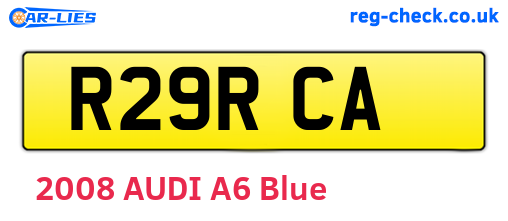 R29RCA are the vehicle registration plates.