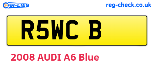 R5WCB are the vehicle registration plates.