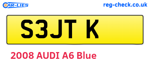 S3JTK are the vehicle registration plates.