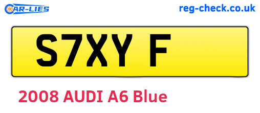 S7XYF are the vehicle registration plates.