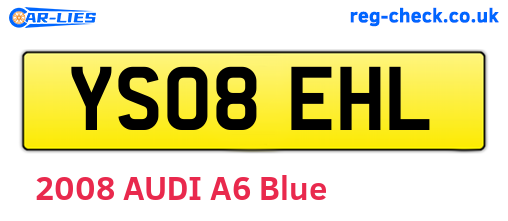 YS08EHL are the vehicle registration plates.