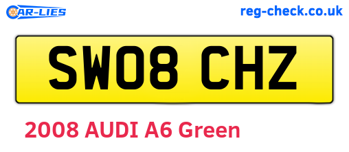 SW08CHZ are the vehicle registration plates.
