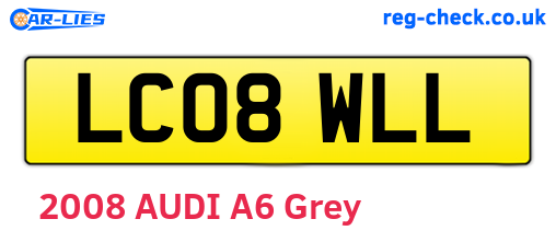 LC08WLL are the vehicle registration plates.