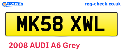 MK58XWL are the vehicle registration plates.