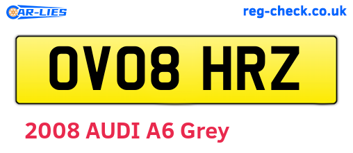 OV08HRZ are the vehicle registration plates.