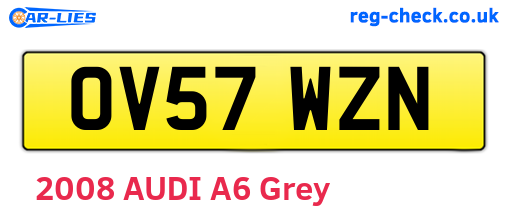 OV57WZN are the vehicle registration plates.