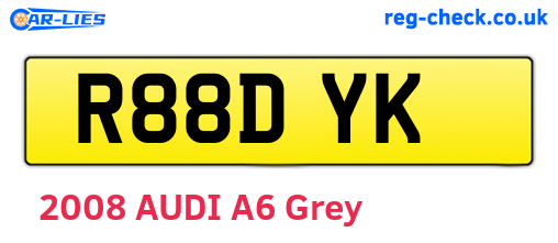 R88DYK are the vehicle registration plates.