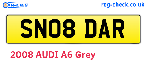 SN08DAR are the vehicle registration plates.