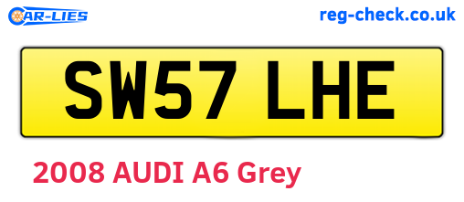 SW57LHE are the vehicle registration plates.