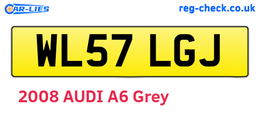 WL57LGJ are the vehicle registration plates.