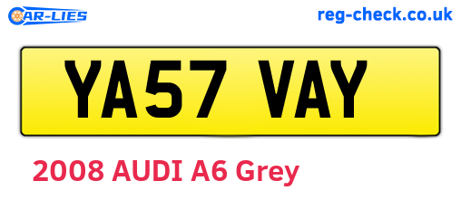 YA57VAY are the vehicle registration plates.