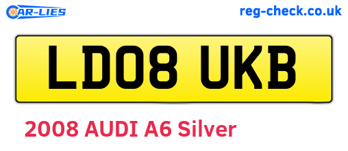 LD08UKB are the vehicle registration plates.
