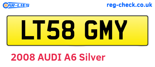 LT58GMY are the vehicle registration plates.