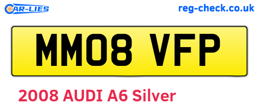 MM08VFP are the vehicle registration plates.