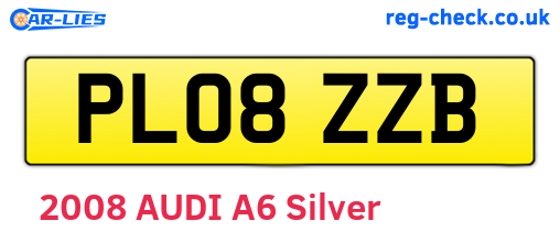 PL08ZZB are the vehicle registration plates.