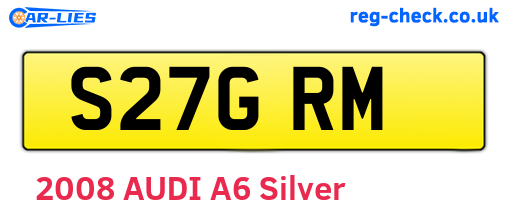 S27GRM are the vehicle registration plates.