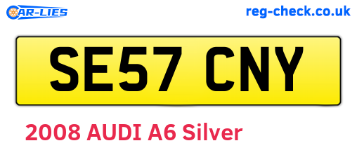 SE57CNY are the vehicle registration plates.